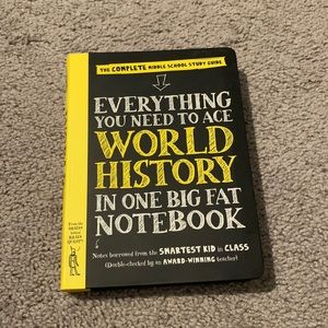 Big fat world history notebook educational book